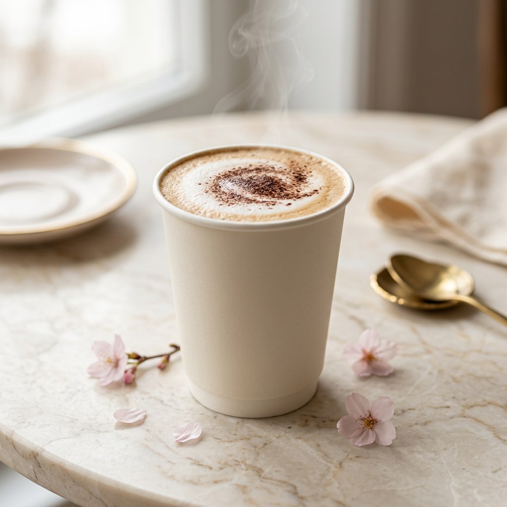Cappuccino — Double-shot espresso and silky steamed foam. A classic done beautifully.