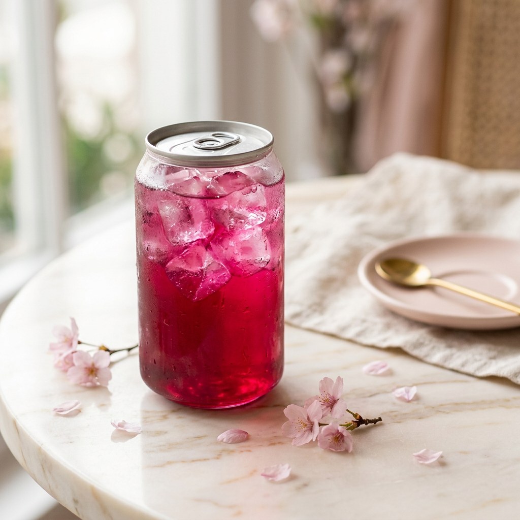 Hibiscus Lemonade — Tart hibiscus and fresh lemon. Ruby-red, floral, and bright.