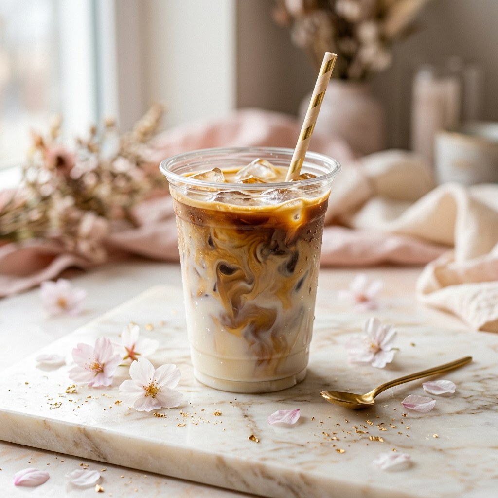 Iced or Hot Latte — Espresso and steamed (or cold) milk. The everyday favorite.